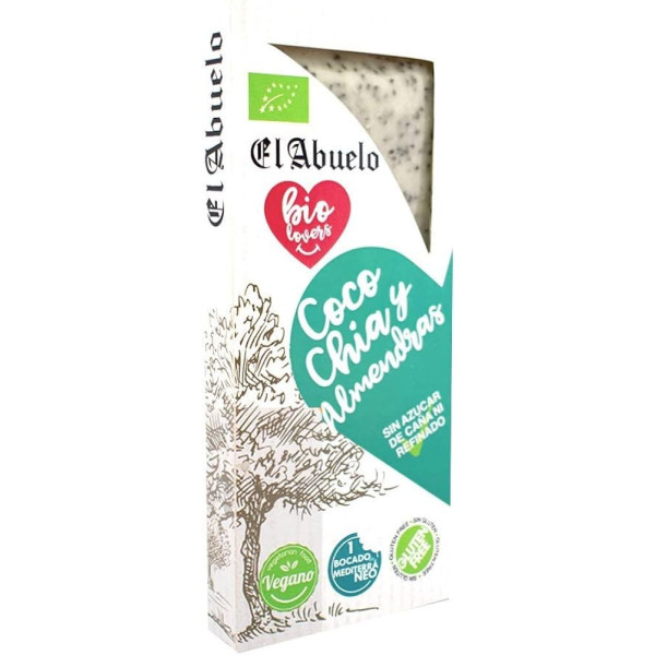 El Abuelo Eco Biolovers Nougat Coco Chia Amêndoas 200 Gr Eco Sg Vegano