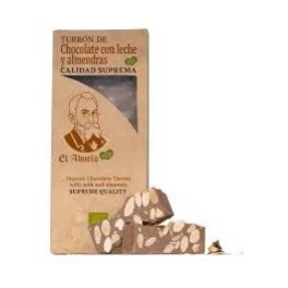 El Abuelo Turron Chocolate Leche Almendras 200 Gr Eco