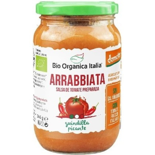 Molho de Tomate Bio Organica Italia Arrabbiata 325 Ml Demeter