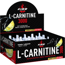 Fire Nutrition L-Carnitine 3000 Mg 20 Flacons