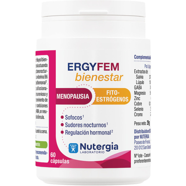Nutergia Ergy-fem Bienestar 60 Caps