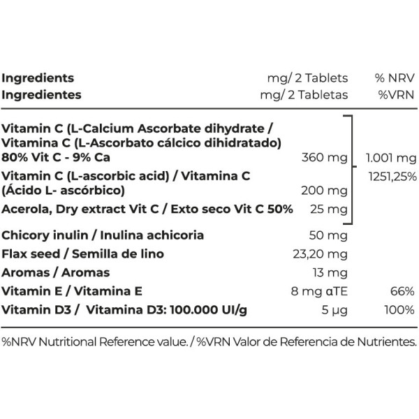 Gen Professional Vitamina C-1000 + Vit. E + Vit. D3 60 Comp