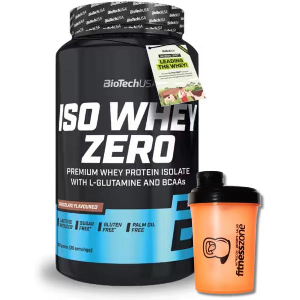 Biotech Usa Iso Whey Zero 908 Gr + ¡shaker Fitnesszone De Regalo!