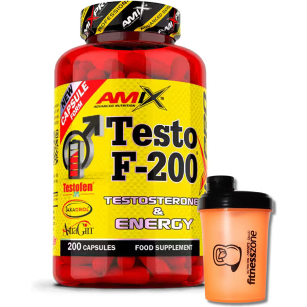 Amix Testo F-200 Caps + ¡shaker Fitnesszone De Regalo!