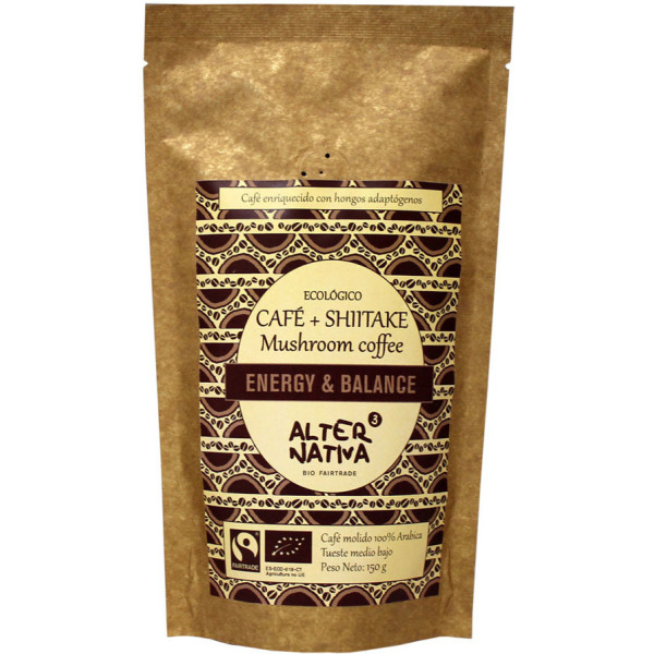 Alternative 3 Kaffee mit gemahlenem Shiitake 150 Gr Bio