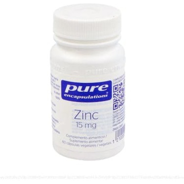 Pure Encap Zinco 15 Mg 60 Vcaps