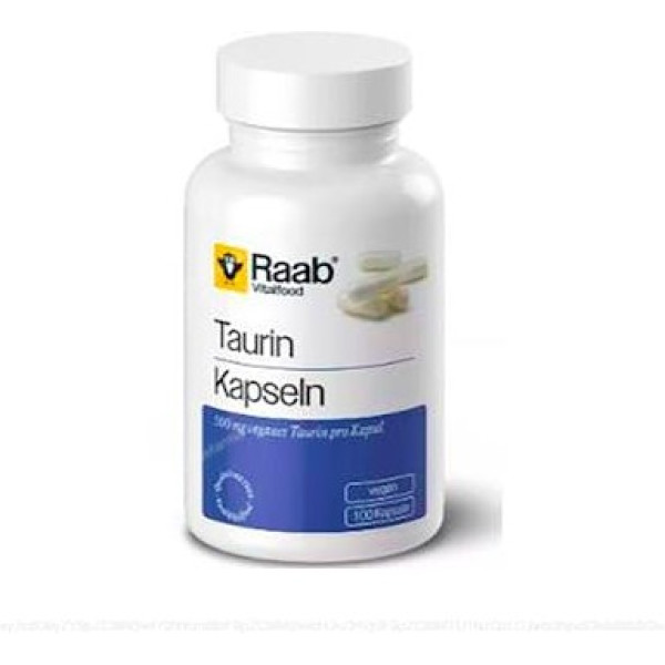 Raab Vitalfood Taurine 500 Mg 100 Caps Vegan Glutenvrij