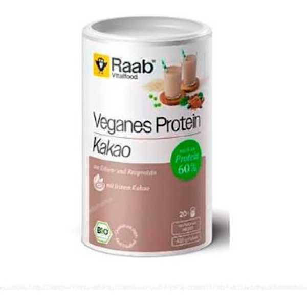 Raab Vitalfood Kakao Protein Pulver 400 Gr Bio Vegan Glutenfrei