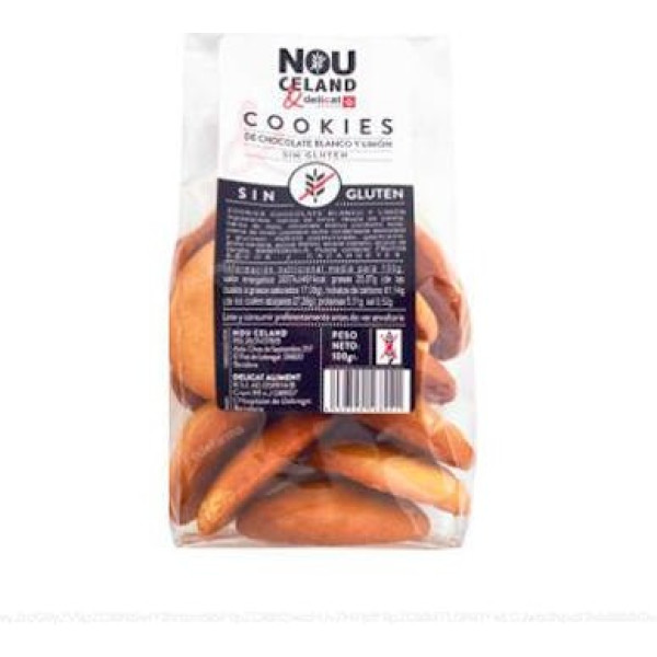 Nouceland Cookies Weiße Schokolade und Zitrone 100 Gr S/g