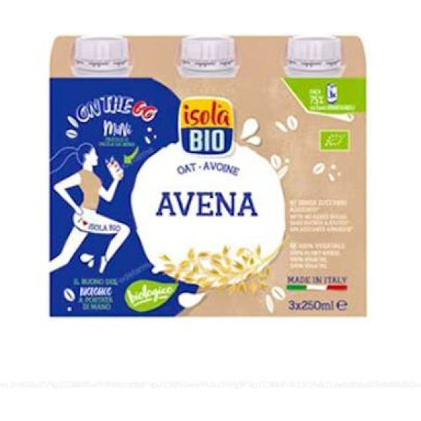 Isola Bebida Vegetal Aveia 3 unidadesx250 Ml Bio Sg Vegano
