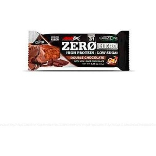 Amix Zero Hero Eiwitreep 15X65 Gr Dubbele Chocolade