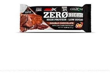 Amix Zero Hero Eiwitreep 15X65 Gr Dubbele Chocolade-image