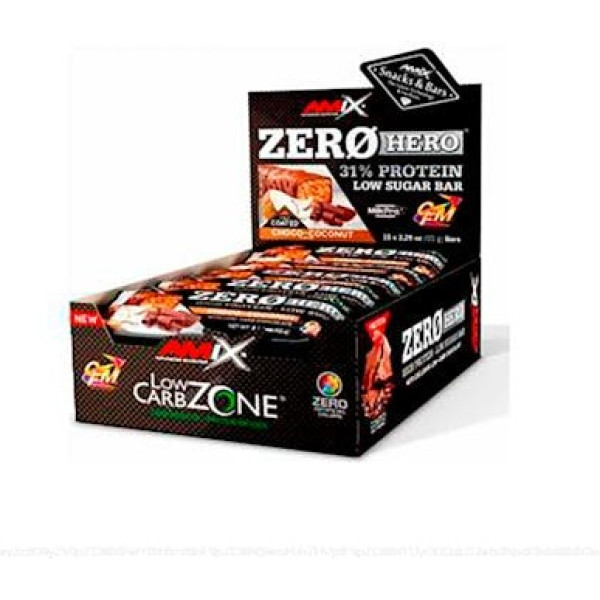 Amix Zero Hero Protein Bar 15X65 Gr Cocco-Cioccolato