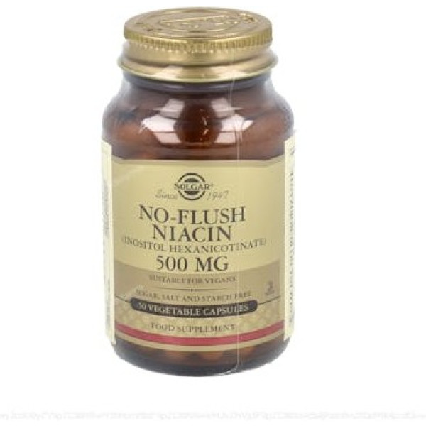 Solgar Niacin 500 mg 50 Vegicaps