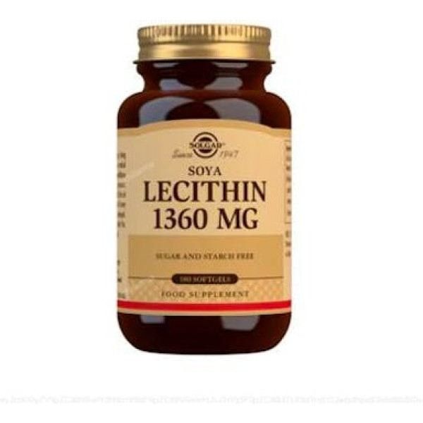 Solgar Lecitina De Soja 1360 Mg 180 Perlas