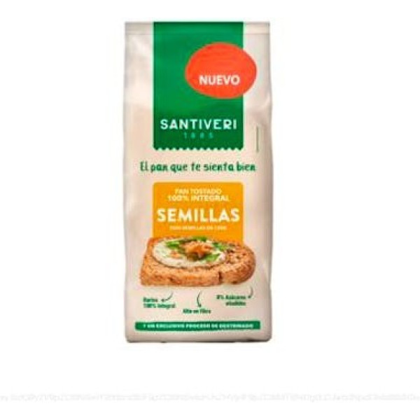Santiveri Pan Tostado 100% Integral Semillas 200 G
