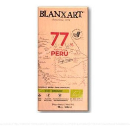 Blanxart Chocolat Noir 77% Pérou 75 Gr Eco