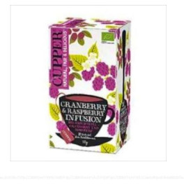 Cupper Infusion Myrtille Et Framboise Bio 20 Sachets Infuseur