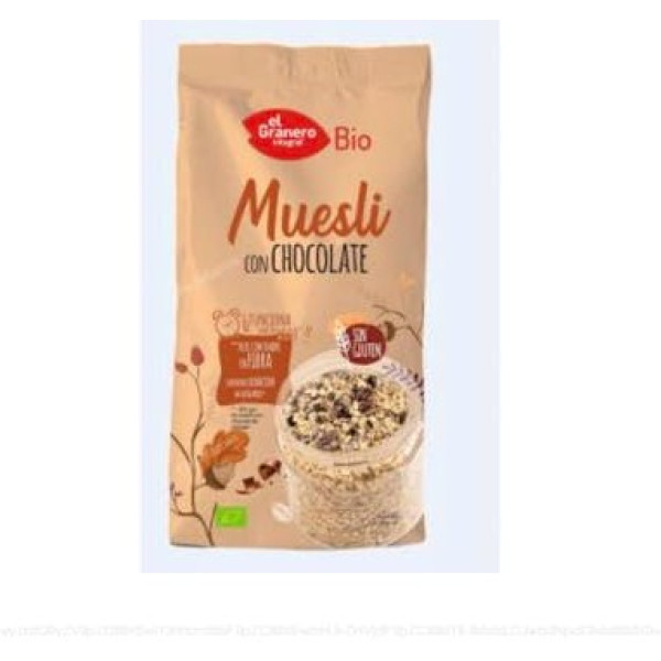El granero Muesli Intégral Au Chocolat Sans Gluten Bio 375 Gr