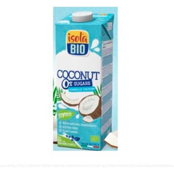 Isolabio Bebida De Coco Sem Açúcar Com Cálcio Bio 1 Litro