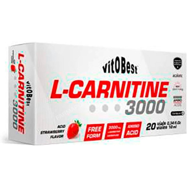 VitOBest L-Carnitin 3000 mg 20 Fläschchen x 10 ml