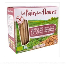 Le Pain Des Fleurs - Pain Croustillant Aux Pois Chiches Sans Gluten Bio 150 Gr