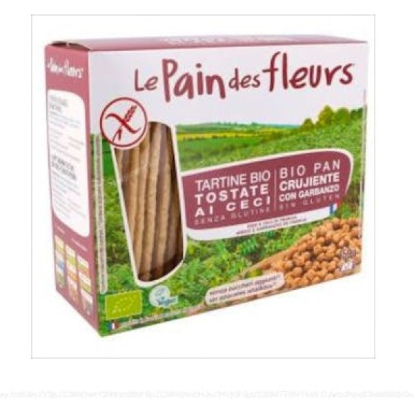 Le Pain Des Fleurs - Knuspriges Kichererbsenbrot Glutenfrei Bio 150 Gr