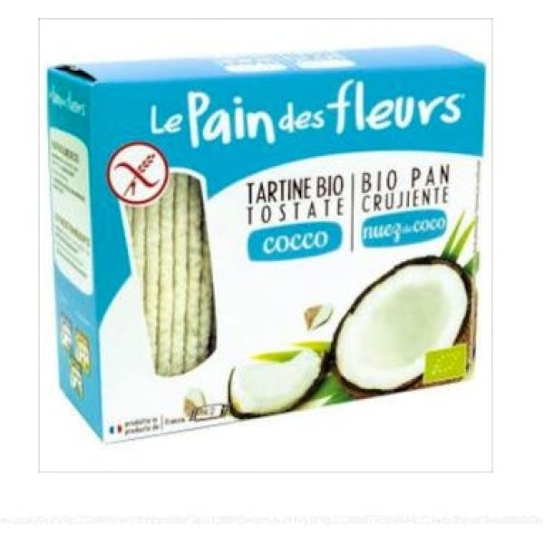Le Pain Des Fleurs Krokant Brood met Kokos / Glutenvrij en Bio 150 Gr
