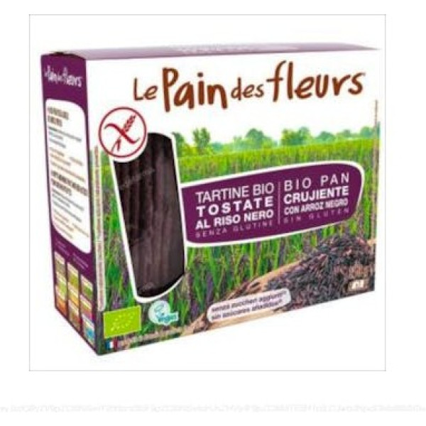 Le Pain Des Fleurs Pain Croustillant Au Riz Noir Bio Sans Gluten 150 Gr