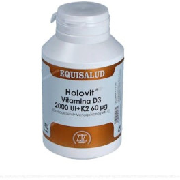 Equisalud Holovit Vitamine D3 2 000 UI + K2 60 Ug 180 Cap