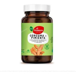 El Granero Integral Curcuma + Pimienta Bio 440 Mg 60 Caps