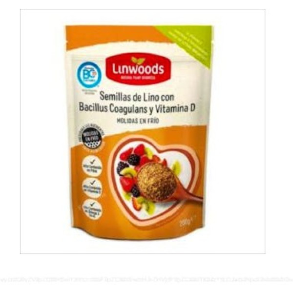 Sementes de Linho Moídas Orgânicas Linwoods Com Probióticos e Vitamina D 200 gr