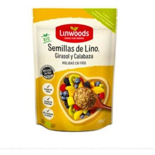Linwoods Vlas-gira-pompoenpitten Linwoods Bio 200 Gr