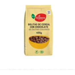 Bolinhas de Cereais de Chocolate Orgânico El Granero Integral 400 gr