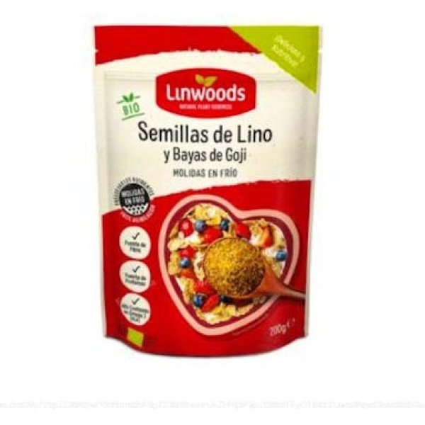 Linwoods Gemahlene Bio-Leinsamen und Goji-Beeren 200 Gr