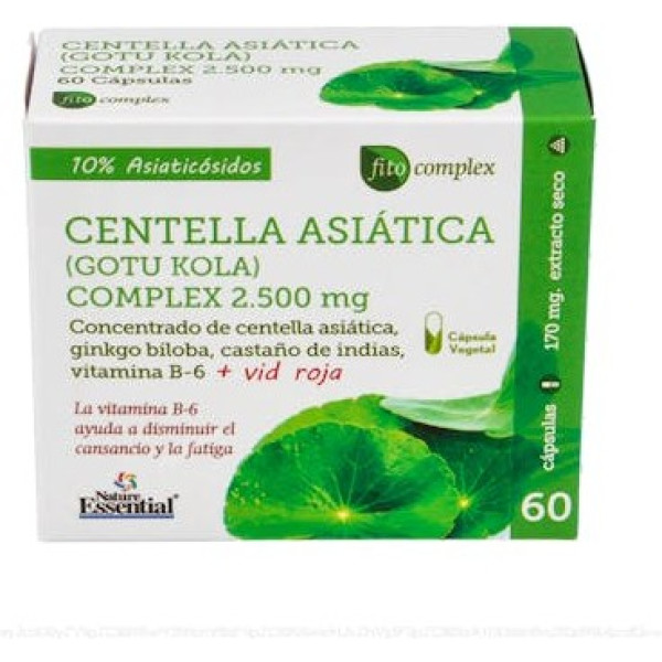 Nature Essential Centella Asiatica Complex 2500 Mg Ext Dry 60 Vcap