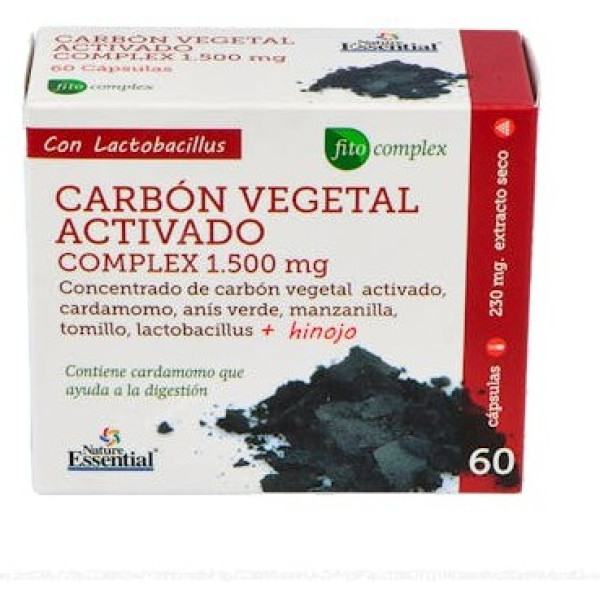 Nature Essential Complexe de Charbon Végétal Activé 1500 Mg Ext Dry 6
