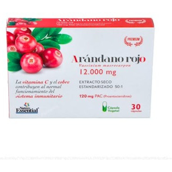 Nature Essential Rote Cranberry 120 Stck. Ext Dry 30 VKapseln Blister