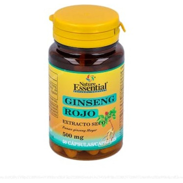 Nature Essential Ginseng Rouge 500 Mg Ext Dry 50 Gélules
