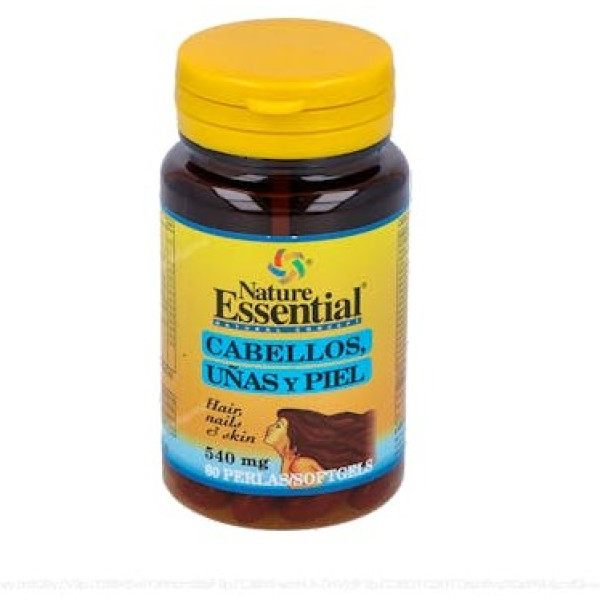 Nature Essential Cheveux Ongles & Peau 570 Mg 60 Perles