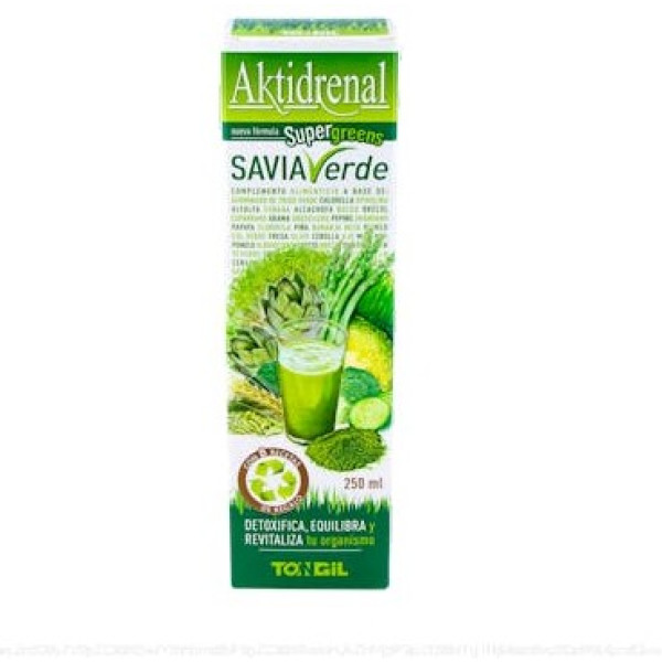 Tongil Aktidrenal Savia Verde 250 Ml - Détoxifie, oxygène et rajeunit