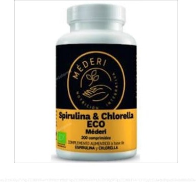 MÃ©Deri Integrative Nutrition Spirulina & Chlorella Eco 200 Comp-image