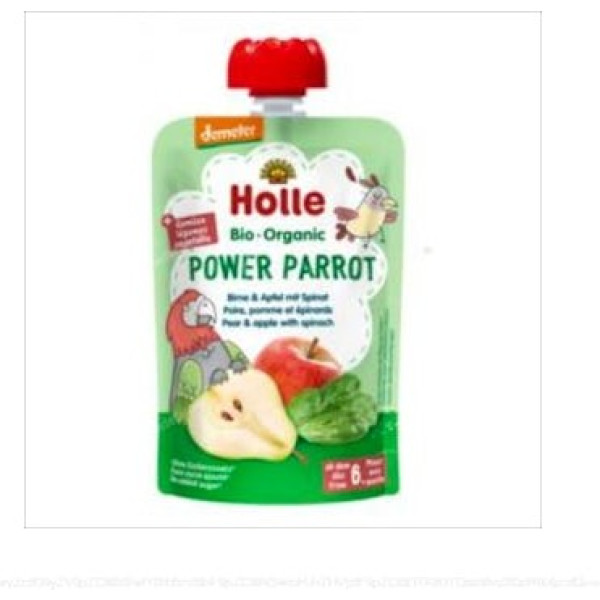 Holle Smoothie Pêra, Maçã e Espinafre +6 Meses 90g