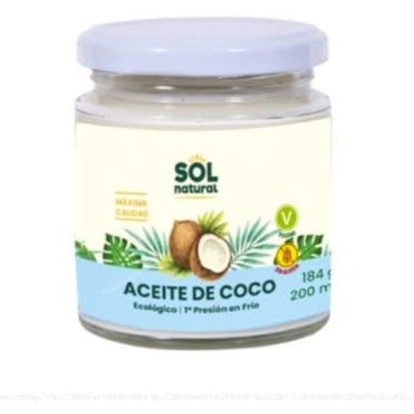 Solnatural Kokosnussu00f6l extra vergine Small Bio 200 ml