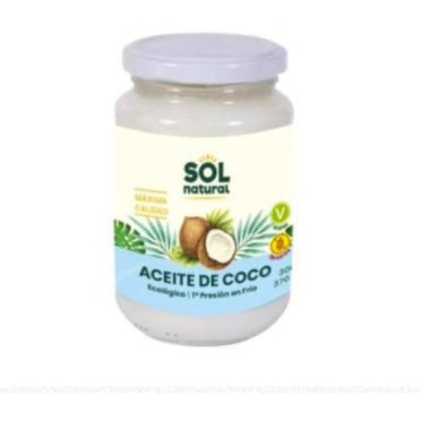 Solnatural Aceite De Coco Virgen Extra Mediano Bio 370 Ml