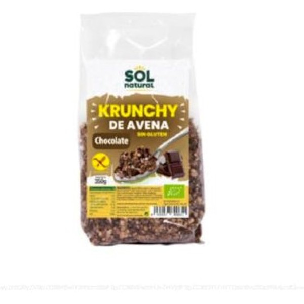 Solnatural Krunchy Avena Sin Gluten Chocolate Bio 350 G