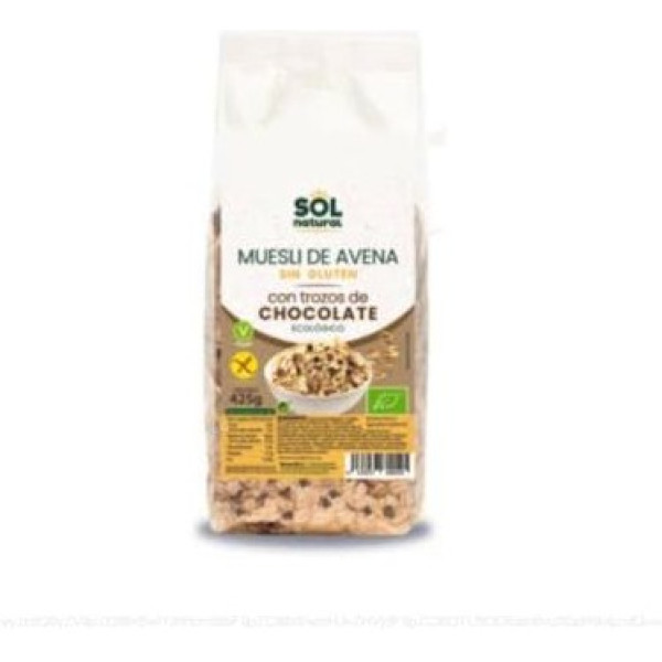 Solnatural Muesli Avoine Chocolat Bio Sans Gluten 425 G