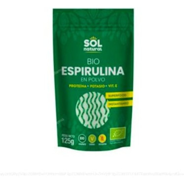 Solnatural Spirulina Poeder Bio 125g