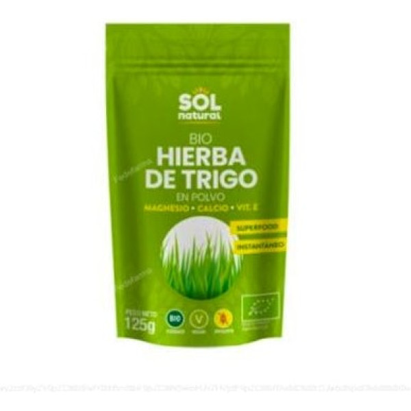 Pó de Grama de Trigo Solnatural 125 gr