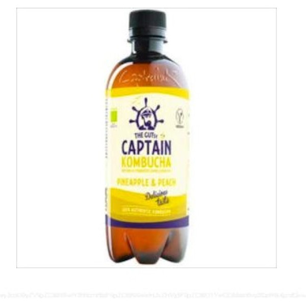 Capitão Kombucha Abacaxi Pêssego Splash 1 litro